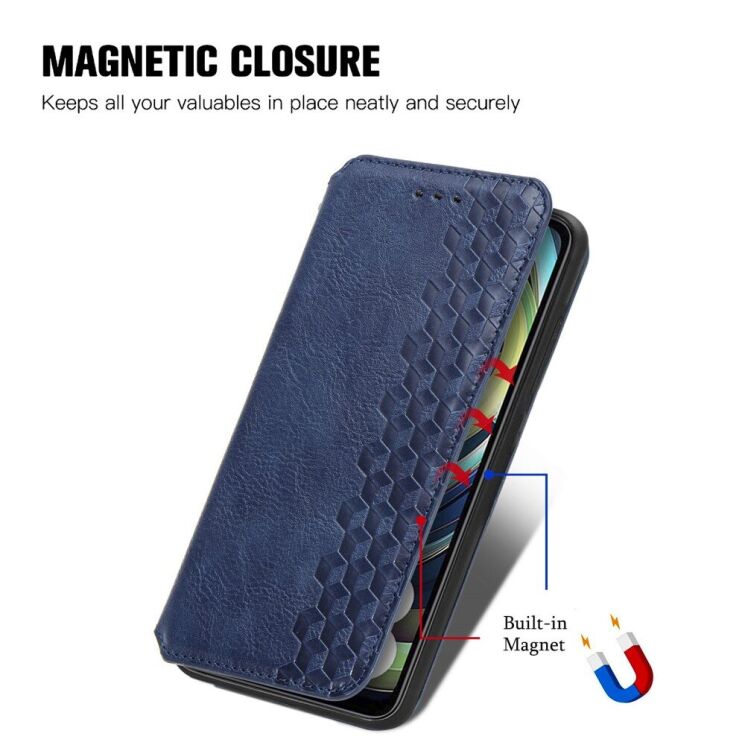 Чехол Deexe Rhombus Wallet для Xiaomi Redmi A3 - Black: фото 10 из 10