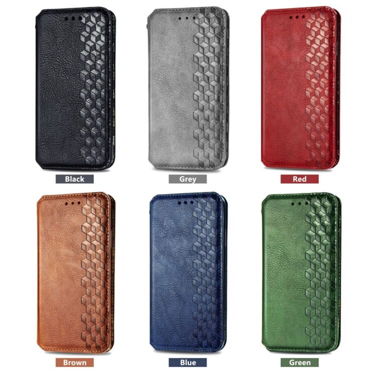 Чехол Deexe Rhombus Wallet для Xiaomi Redmi Note 14 Pro - Green: фото 10 из 10