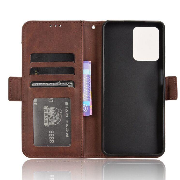 Чехол Deexe Wallet Stand для HMD Pulse / Pulse Pro / Pulse Plus - Brown: фото 5 из 7