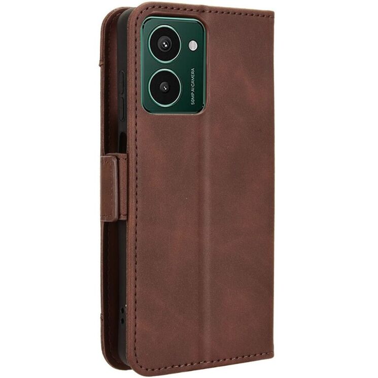 Чехол Deexe Wallet Stand для HMD Pulse / Pulse Pro / Pulse Plus - Brown: фото 7 из 7