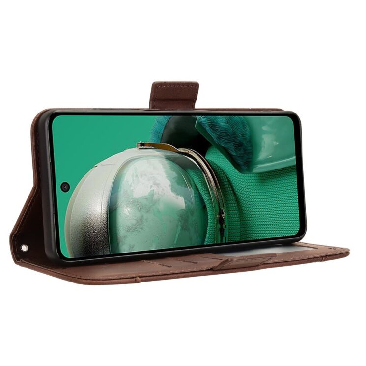 Чехол Deexe Wallet Stand для HMD Pulse / Pulse Pro / Pulse Plus - Brown: фото 4 из 7