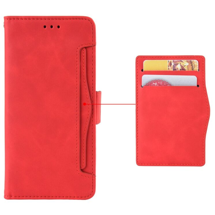 Чохол-книжка з кишеньками Deexe Wallet Stand для Honor 200 - Red: фото 6 з 7