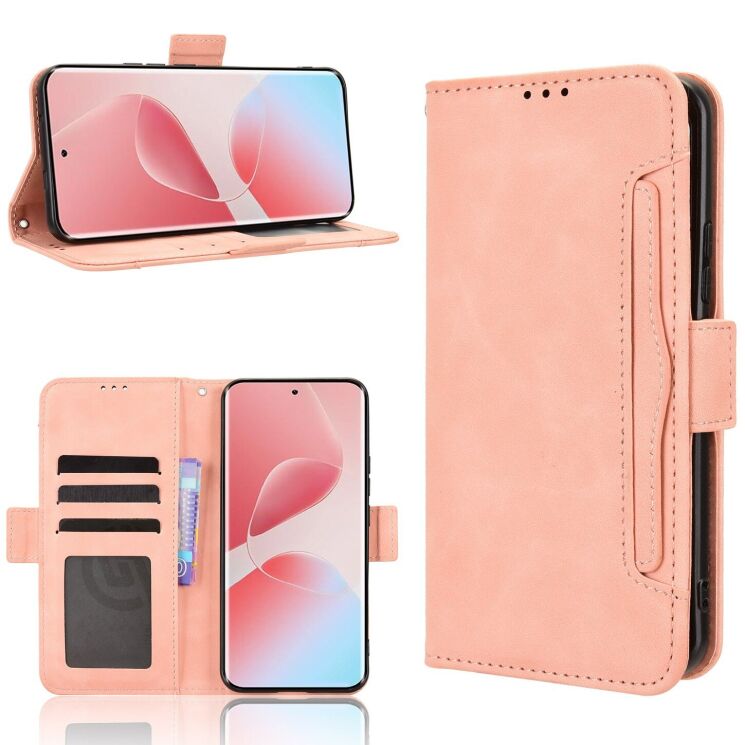 Чохол Deexe Wallet Stand для Infinix Hot 60 Pro Plus - Pink: фото 8 з 15