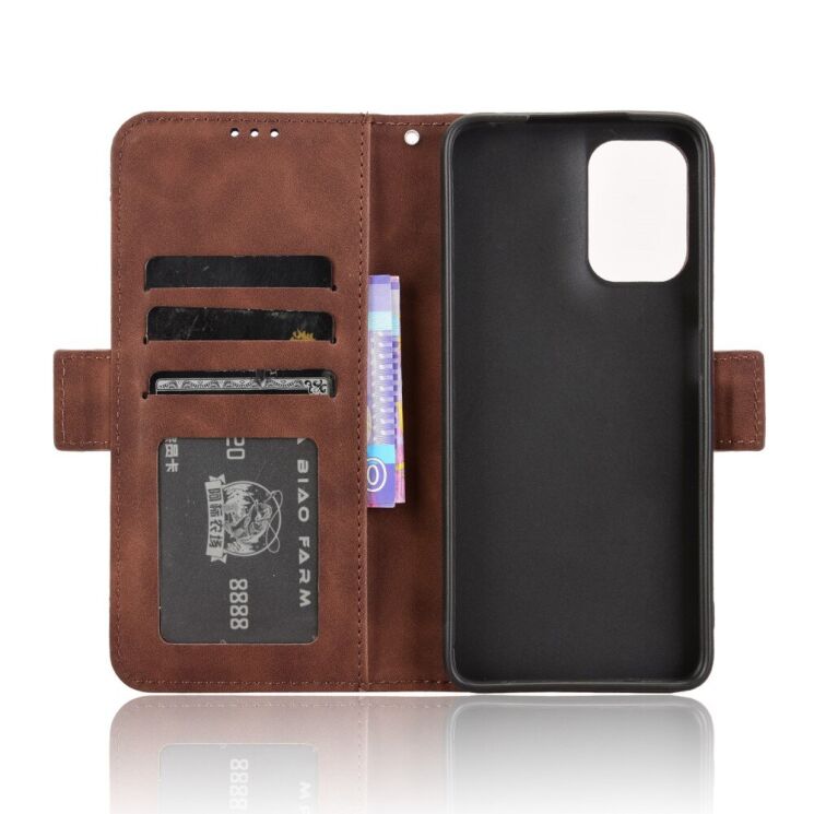 Чохол Deexe Wallet Stand для Motorola Moto G05 / Moto E15 - Brown: фото 5 з 7