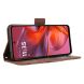 Чохол Deexe Wallet Stand для Motorola Moto G05 / Moto E15 - Brown (372704Z). Фото 4 з 7