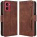 Чохол Deexe Wallet Stand для Motorola Moto G05 / Moto E15 - Brown (372704Z). Фото 1 з 7