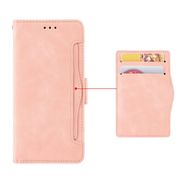 Чохол Deexe Wallet Stand для Motorola Moto G86 - Pink: фото 2 з 13