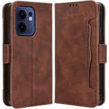 Чехол Deexe Wallet Stand для OPPO Reno 13 F/FS 5G - Brown: фото 1 из 7