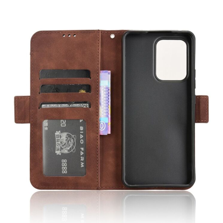 Чехол Deexe Wallet Stand для OPPO Reno 13 F/FS 5G - Brown: фото 2 из 7