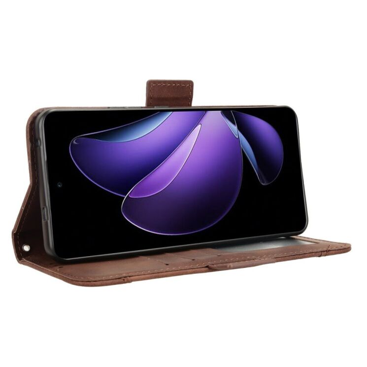 Чехол Deexe Wallet Stand для OPPO Reno 13 F/FS 5G - Brown: фото 4 из 7