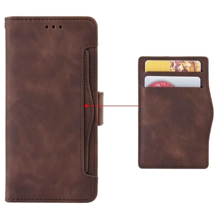 Чехол Deexe Wallet Stand для OPPO Reno 13 F/FS 5G - Brown: фото 5 из 7