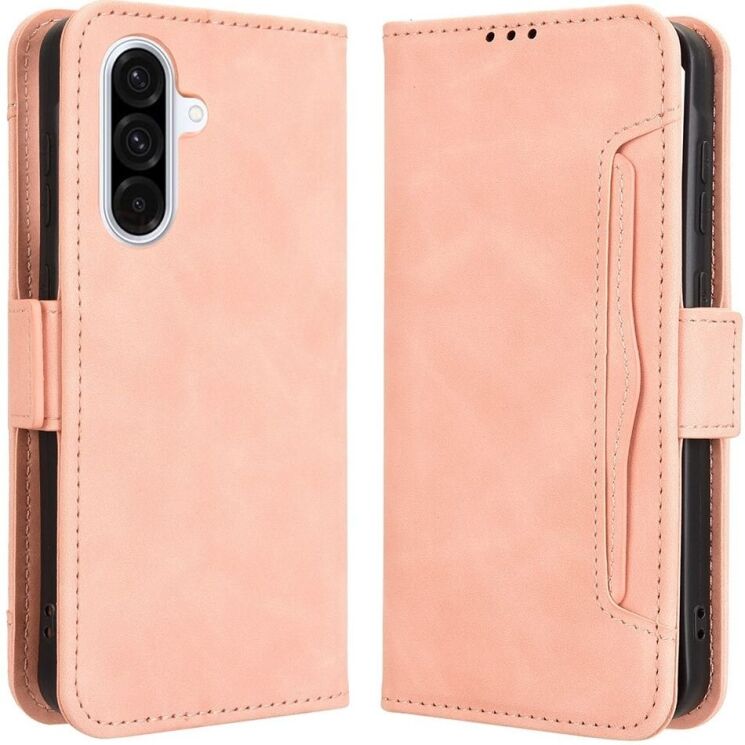 Чехол Deexe Wallet Stand для Samsung Galaxy A56 (A566) - Pink: фото 1 из 7