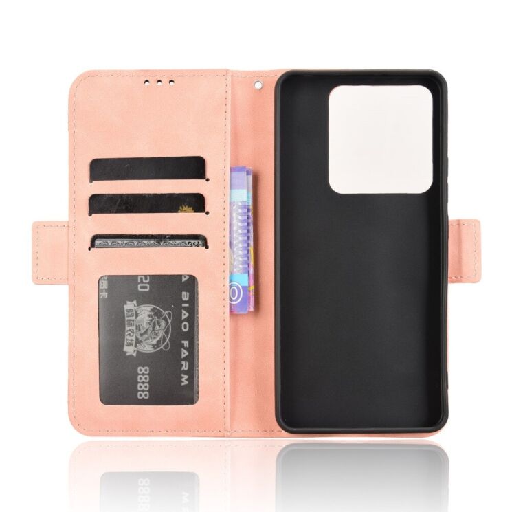 Чехол Deexe Wallet Stand для Xiaomi Poco M7 Pro - Pink: фото 2 из 7