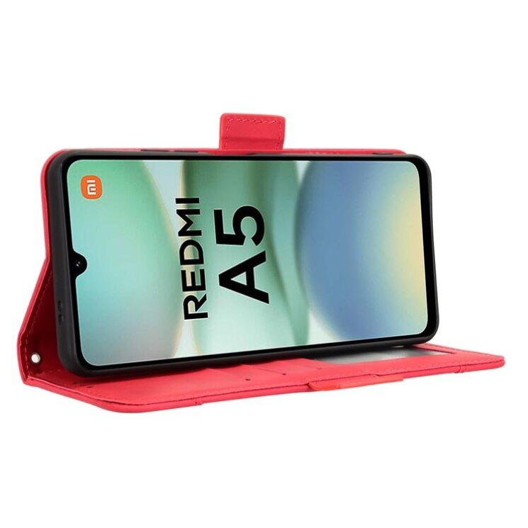Чохол Deexe Wallet Stand для Xiaomi Redmi A5 - Red: фото 3 з 7