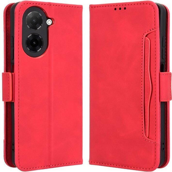 Чохол Deexe Wallet Stand для Xiaomi Redmi A5 - Red: фото 1 з 7