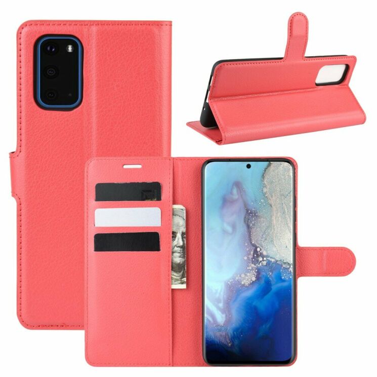 Чехол-книжка Deexe Book Type для Samsung Galaxy S20 (G980) - Red: фото 1 из 6