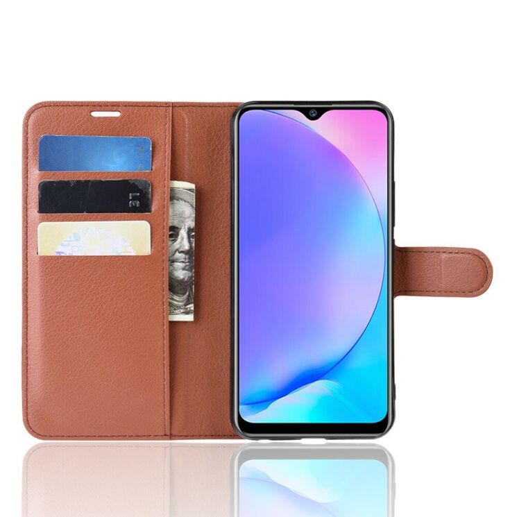 Классический чехол-книжка Deexe Book Type для VIVO Y17 - Brown: фото 4 из 6