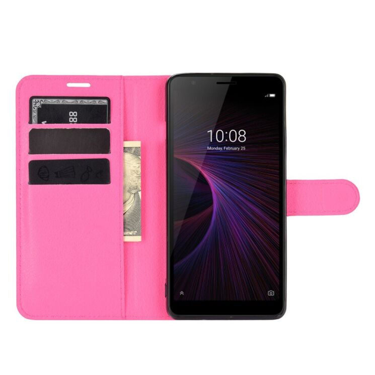 Классический чехол-книжка Deexe Book Type для ZTE Blade L210 - Rose: фото 3 из 6
