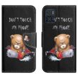 Чехол-книжка Deexe Color Wallet для Motorola Moto E22 - Bear (326700D)
