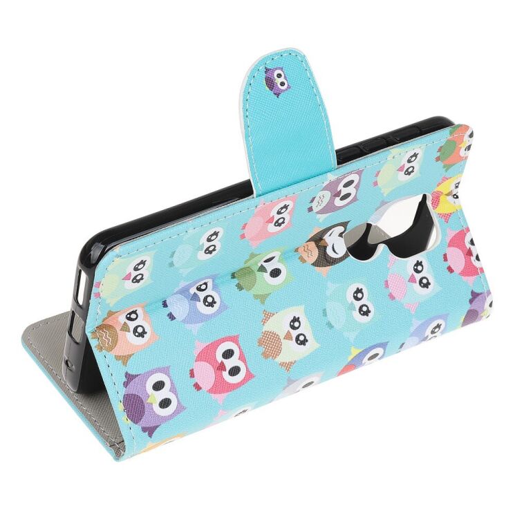 Чохол з малюнком Deexe Color Wallet для Motorola Moto E7 Plus / Moto G9 Play - Owls: фото 5 з 6