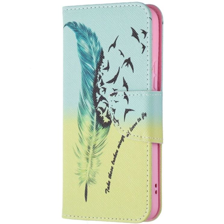 Чехол-книжка Deexe Color Wallet для Samsung Galaxy S22 (S901) - Feather and Birds: фото 2 из 8