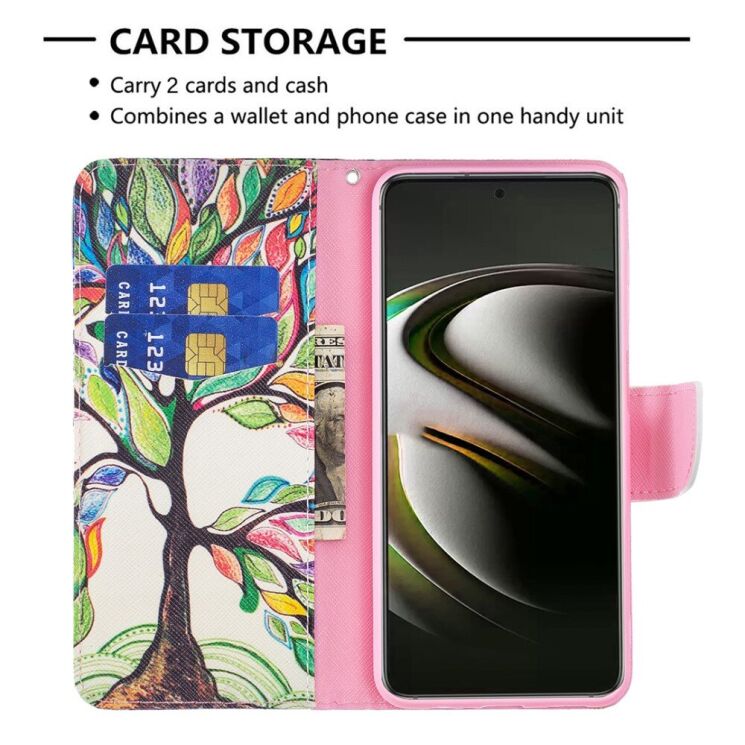 Чехол-книжка Deexe Color Wallet для Samsung Galaxy S22 (S901) - Flower Tree: фото 8 из 8