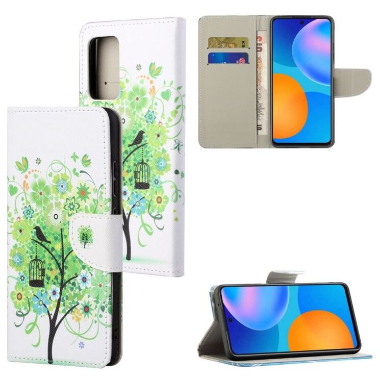 Чехол-книжка Deexe Color Wallet для Xiaomi Redmi Note 12S - Green Tree: фото 6 из 6