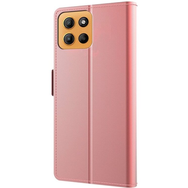 Чехол-книжка Deexe Eclipse Wallet для Motorola Moto G15 - Rose Gold: фото 4 из 9