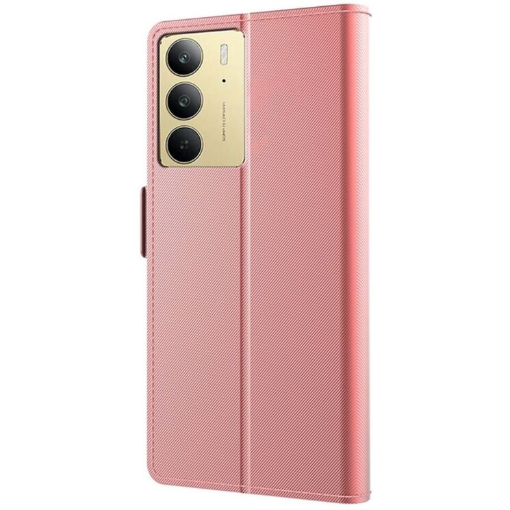 Чехол-книжка Deexe Eclipse Wallet для Realme C75 - Rose Gold: фото 3 из 9