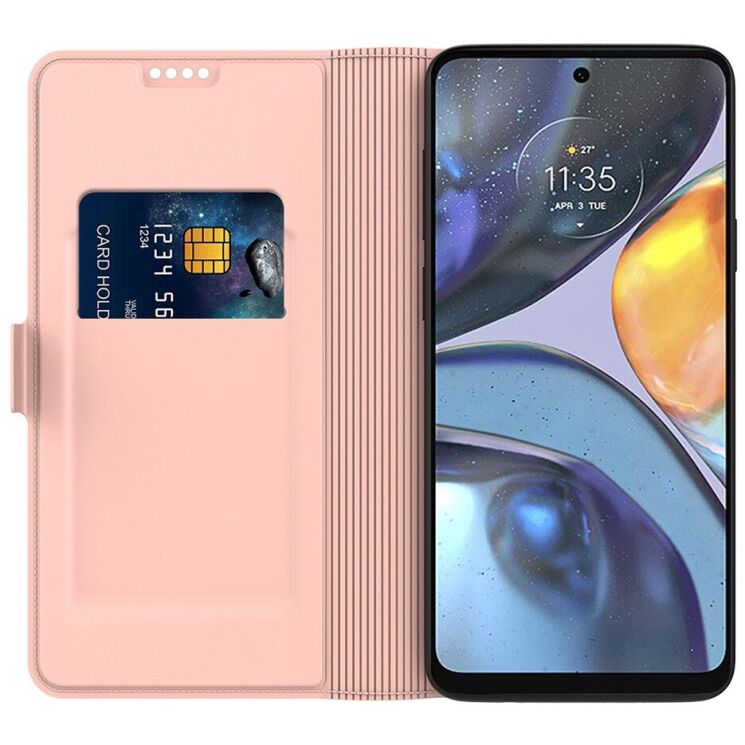 Чохол-книжка Deexe Faro Wallet для Motorola Signature - Rose Gold: фото 2 з 7