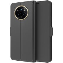 Чехол-книжка Deexe Faro Wallet для Realme 14 Pro Plus - Black: фото 1 из 7