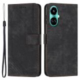 Чохол-книжка Deexe Lines Series для TECNO Camon 19 (CI6n) / 19 Pro (CI8n) - Black (311423B)
