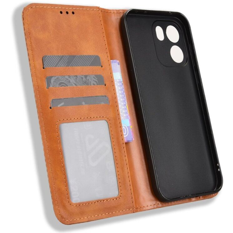 Чохол-книжка Deexe Retro Style для OnePlus Nord CE6 - Brown: фото 5 з 18