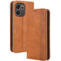 Чохол-книжка Deexe Retro Style для OnePlus Nord CE6 - Brown: фото 1 з 18