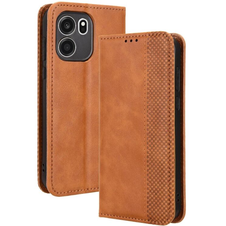 Чохол-книжка Deexe Retro Style для OnePlus Nord CE6 - Brown: фото 1 з 18