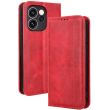Чехол-книжка Deexe Retro Style для OPPO Reno 15 F/FS - Red (405805R)