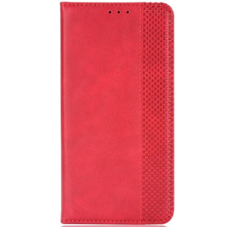 Чехол-книжка Deexe Retro Style для OPPO Reno 15 F/FS - Red: фото 3 из 18