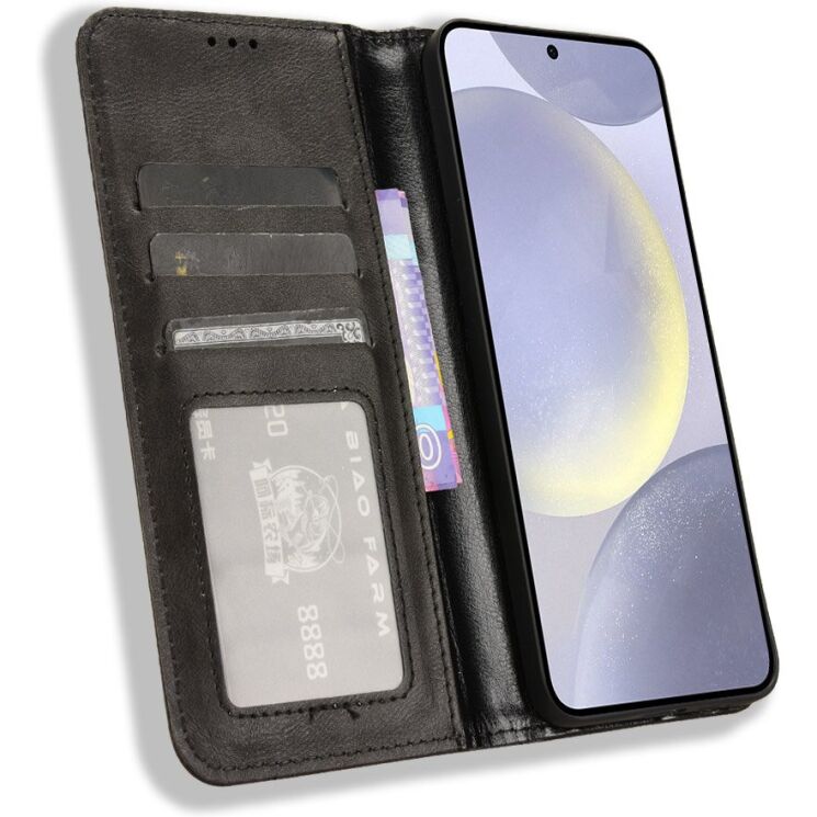 Чехол-книжка Deexe Retro Style для Samsung Galaxy S26 FE - Black (412779B) Чехол-книжка Deexe Retro Style для Samsung Galaxy S26 FE - Black: фото 6 из 19