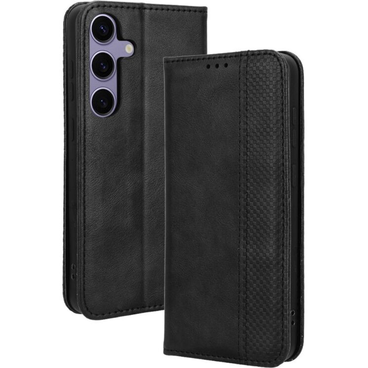 Чехол-книжка Deexe Retro Style для Samsung Galaxy S26 FE - Black (412779B) Чехол-книжка Deexe Retro Style для Samsung Galaxy S26 FE - Black: фото 1 из 19