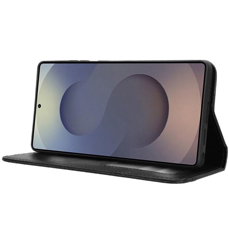 Чехол-книжка Deexe Retro Style для Samsung Galaxy S26 Ultra (S948) - Black: фото 7 из 20