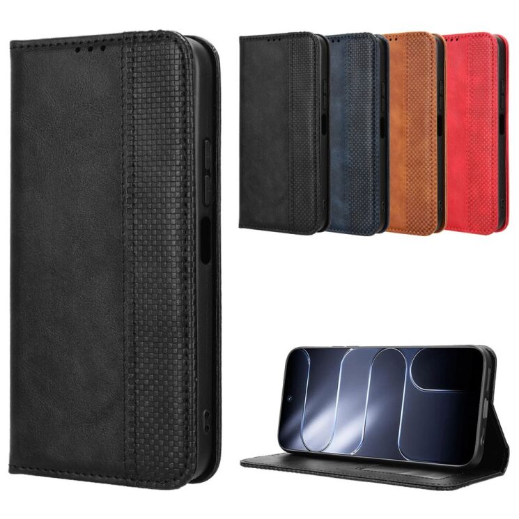 Чохол-книжка Deexe Retro Style для TECNO Spark 50 Pro - Red (269803R) Чохол-книжка Deexe Retro Style для TECNO Spark 50 Pro - Red: фото 9 з 20