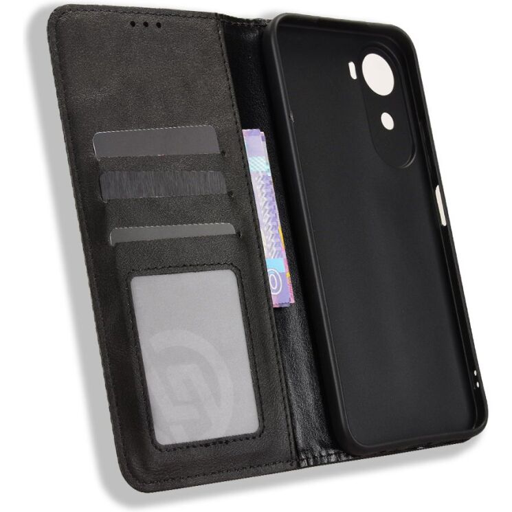 Чохол-книжка Deexe Retro Style для Xiaomi Redmi A7 Pro - Black: фото 3 з 18