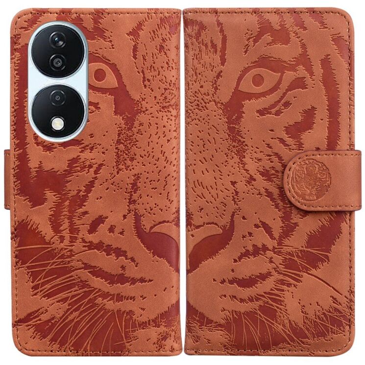 Чехол-книжка Deexe Tiger для Honor X7b - Brown: фото 1 из 7