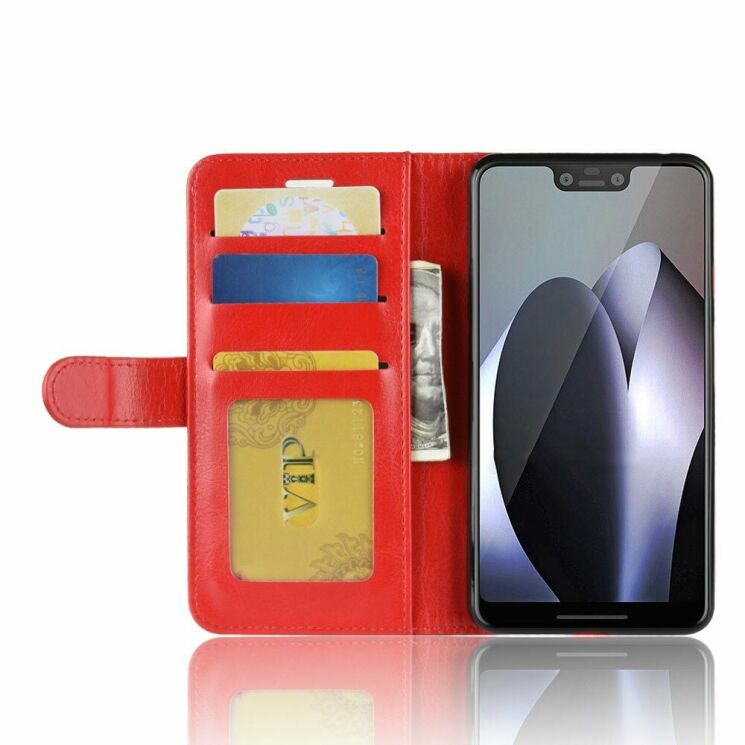 Чехол-книжка Deexe Wallet Style для Google Pixel 3 XL - Red: фото 5 из 8