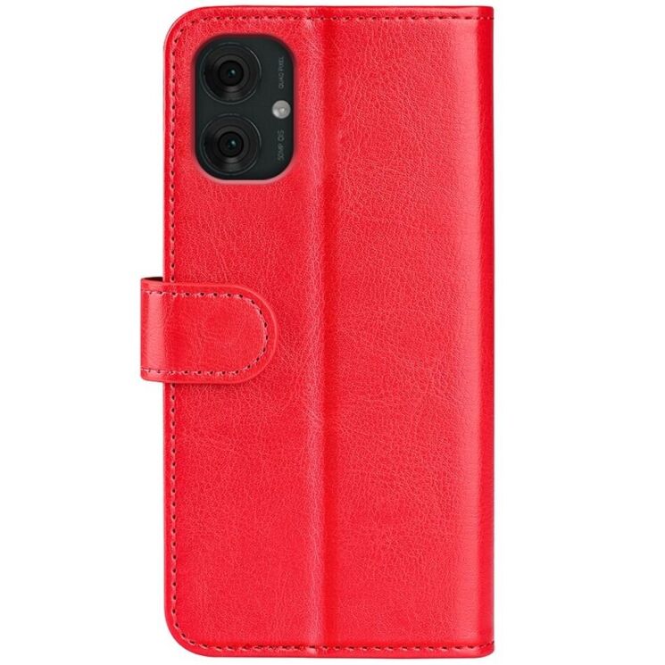 Чехол-книжка Deexe Wallet Style для Motorola Moto G55 - Red: фото 5 из 10