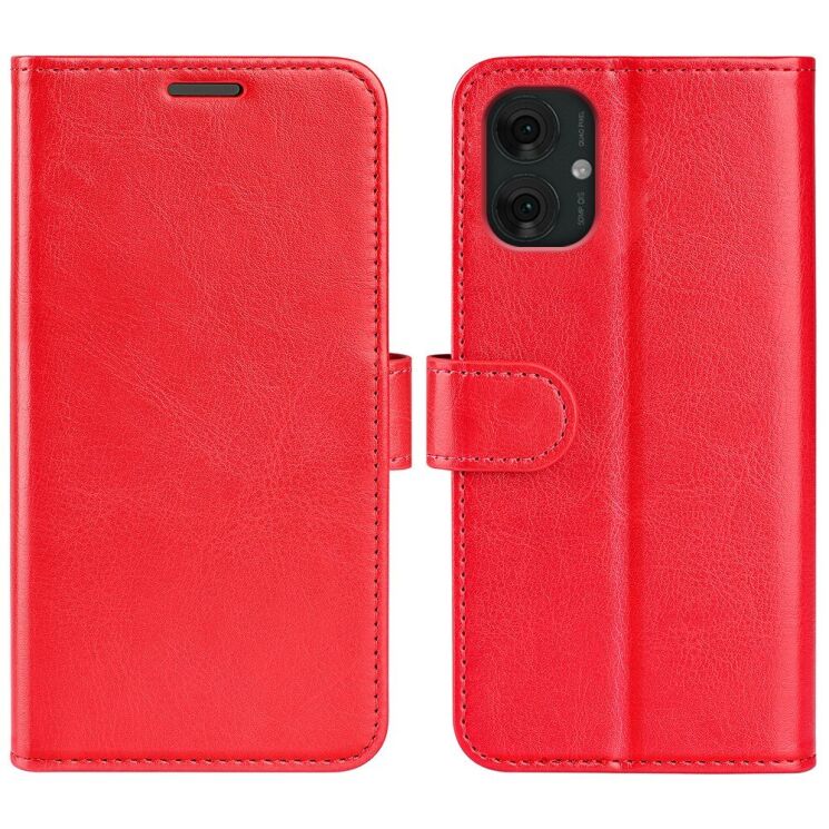Чехол-книжка Deexe Wallet Style для Motorola Moto G55 - Red: фото 1 из 10