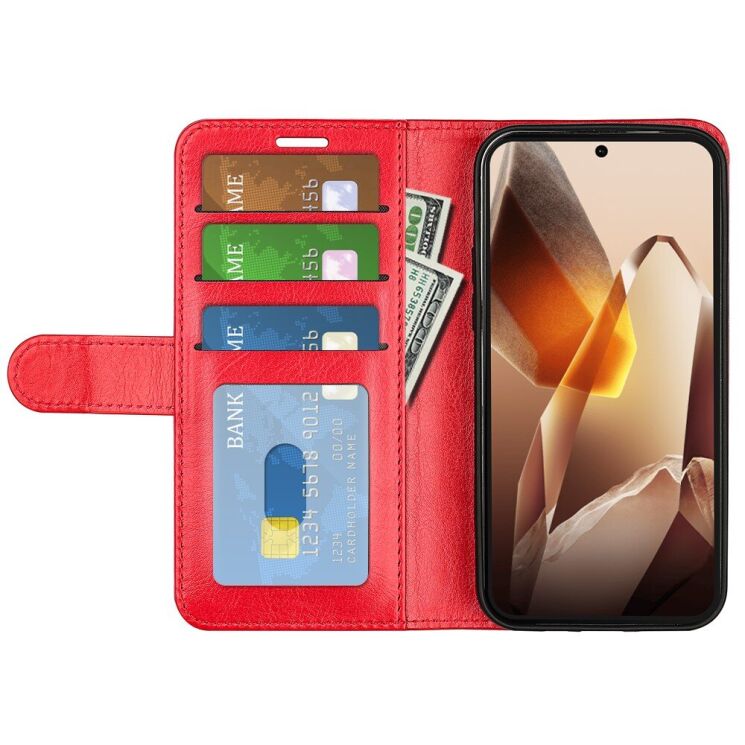 Чехол-книжка Deexe Wallet Style для OnePlus 13 - Red: фото 2 из 7