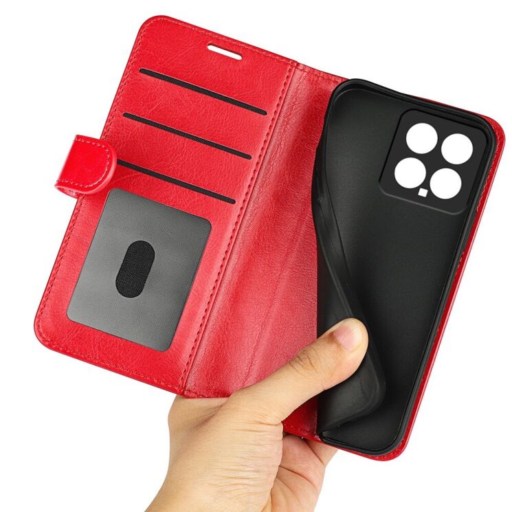 Чехол-книжка Deexe Wallet Style для Xiaomi 14 - Brown: фото 7 из 7