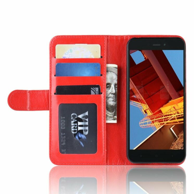 Чехол-книжка Deexe Wallet Style для Xiaomi Redmi Go - Red: фото 5 из 8