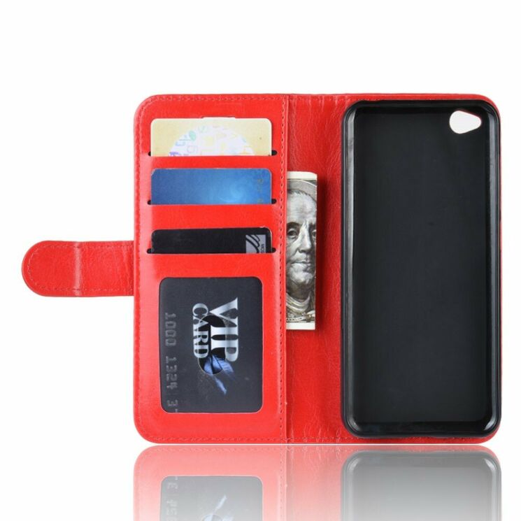 Чехол-книжка Deexe Wallet Style для Xiaomi Redmi Go - Red: фото 4 из 8